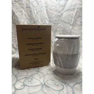 🍳 Pampered Chef Ceramic Egg Cooker #1529 – New in Box